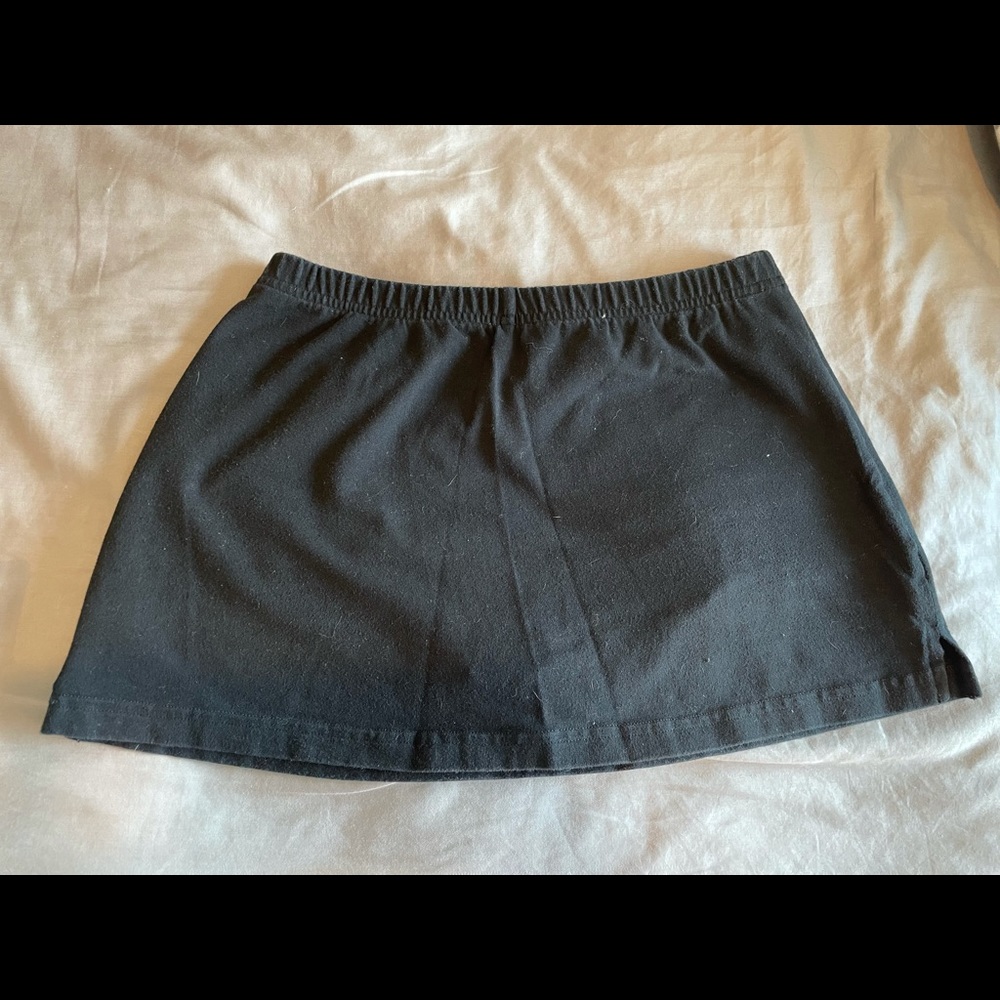 American Apparel Black Mini Skort M